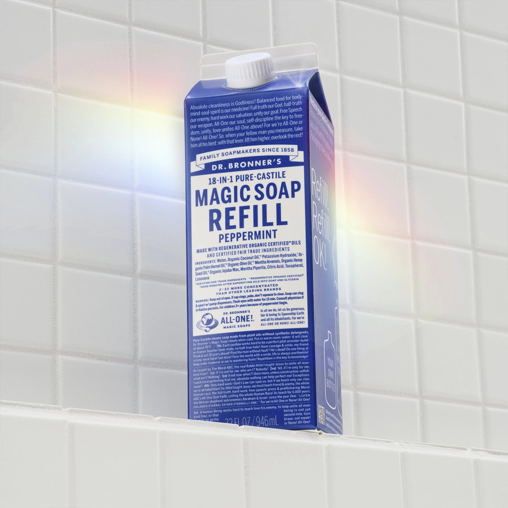Alternative view of Peppermint Pure Castile Magic Soap Refill