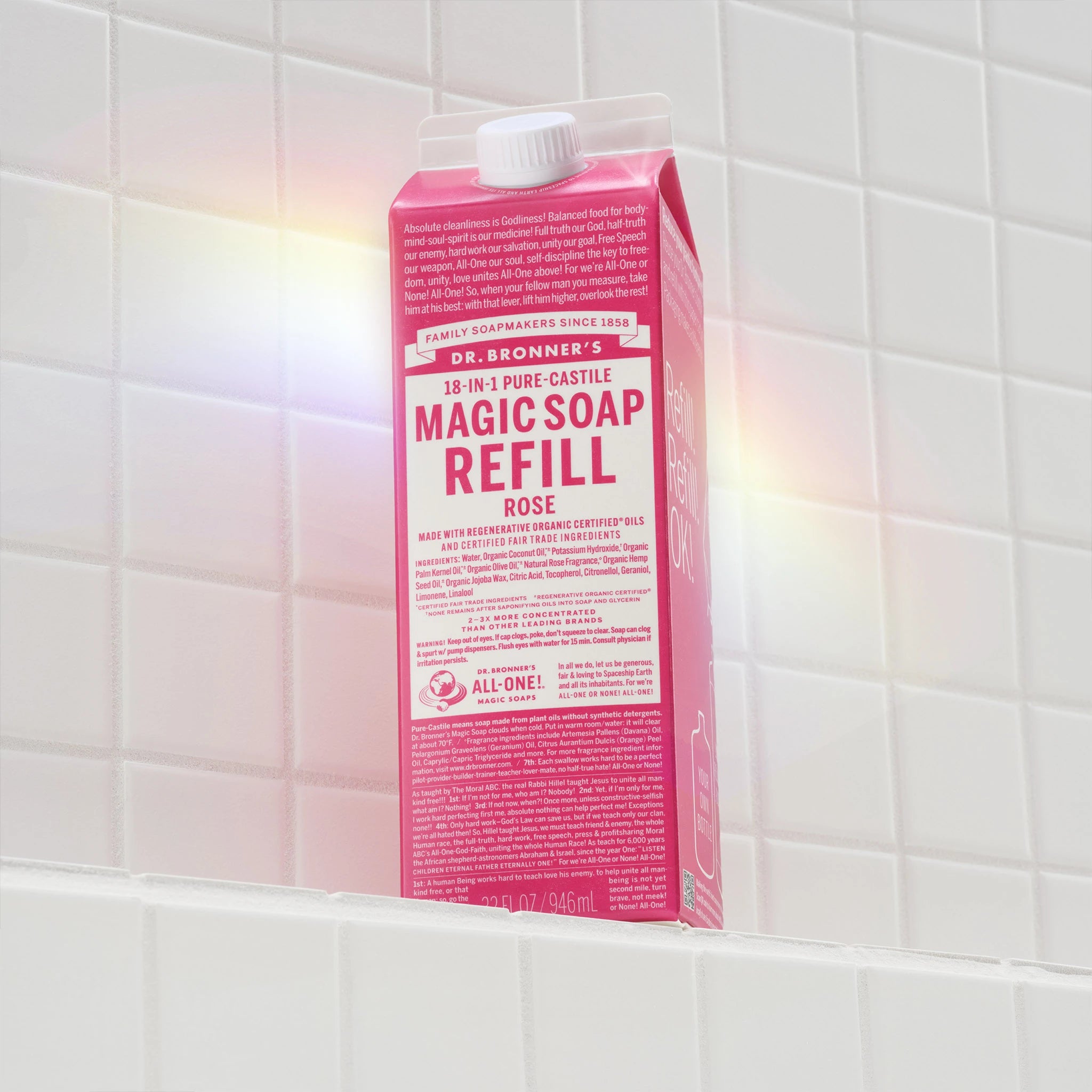 Alternative view of Rose Pure Castile Magic Soap Refill