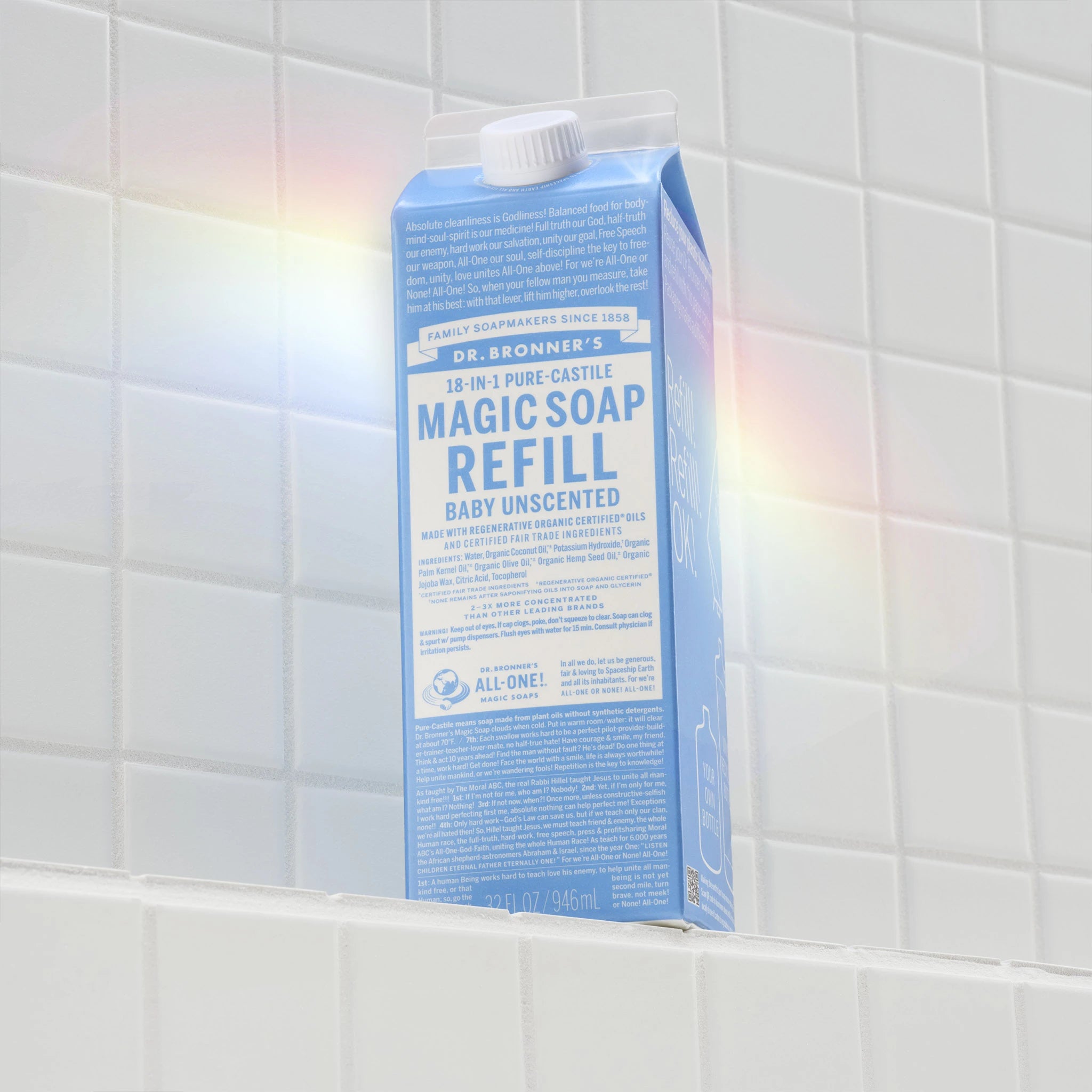 Alternative view of Unscented Pure Castile Magic Soap Refill