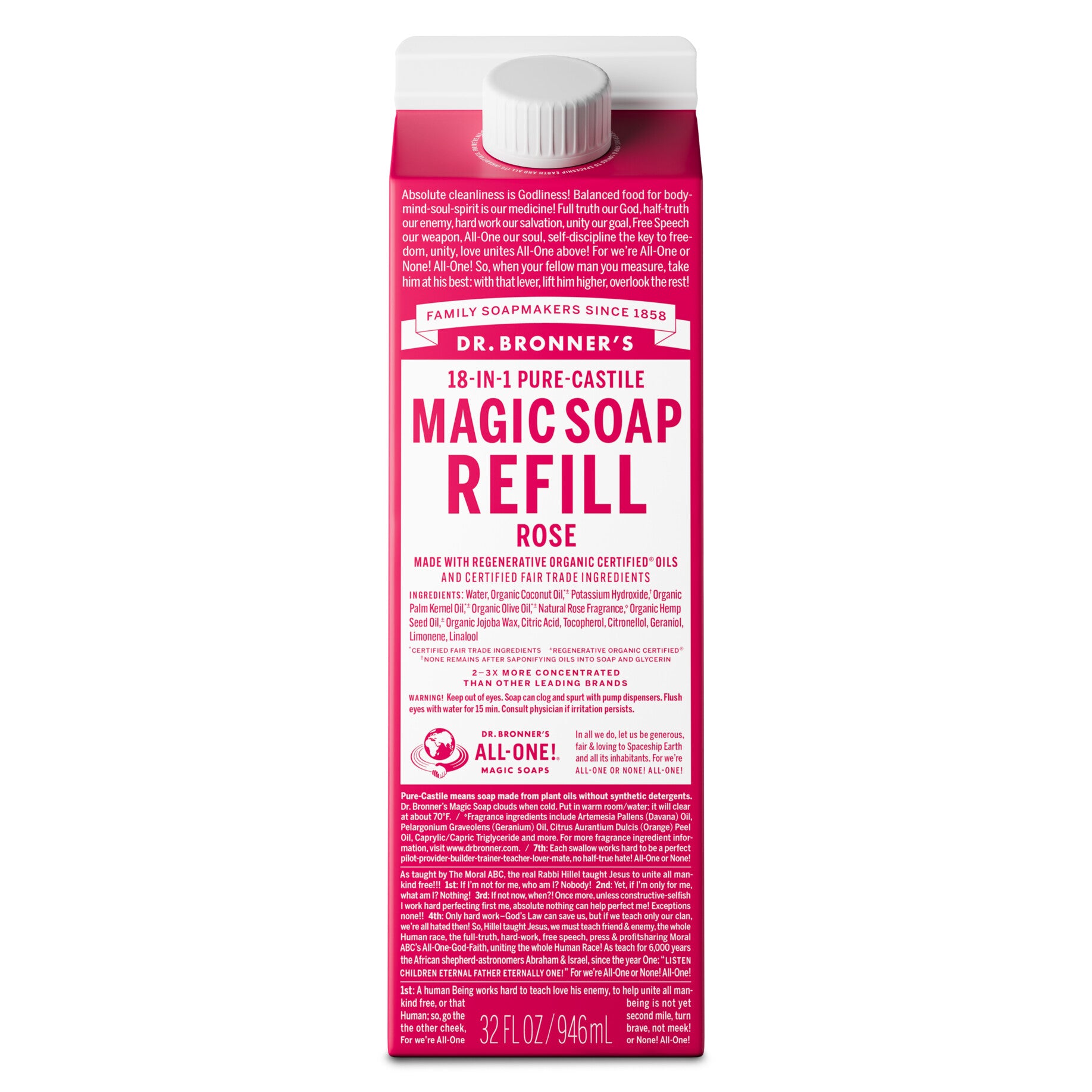 Rose Pure Castile Magic Soap Refill
